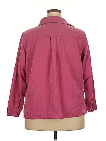 White Stag 3/4 Sleeve Button-Down Shirt (view 2)