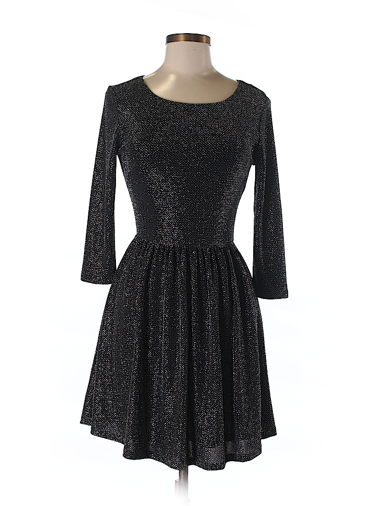 Forever 21 Metallic Black Cocktail Dress Size M - 60% off | thredUP