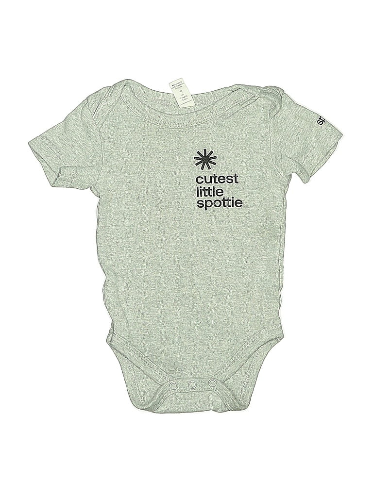 Pre-owned Colored Organics Babies' Short Sleeve Top Gray Tops