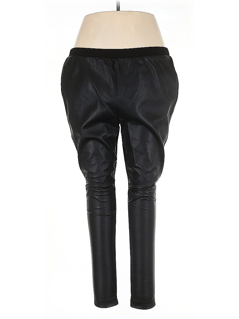 Pre-owned H By Halston Casual Pants In Black