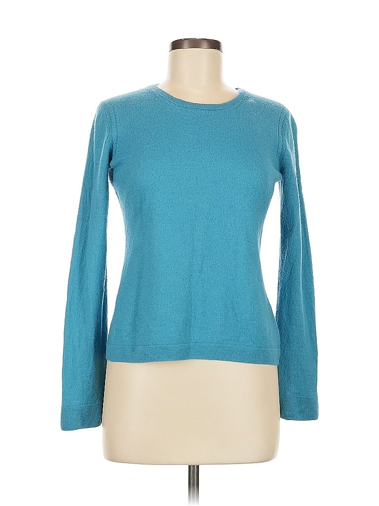 Arden B. 100% Baby Alpaca Teal Blue Wool Pullover Sweater Size M - photo 1