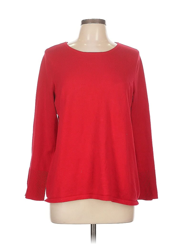 Click to view more detailed imagery on our partner's website Pre-owned Chico's Pullover Sweater In Red