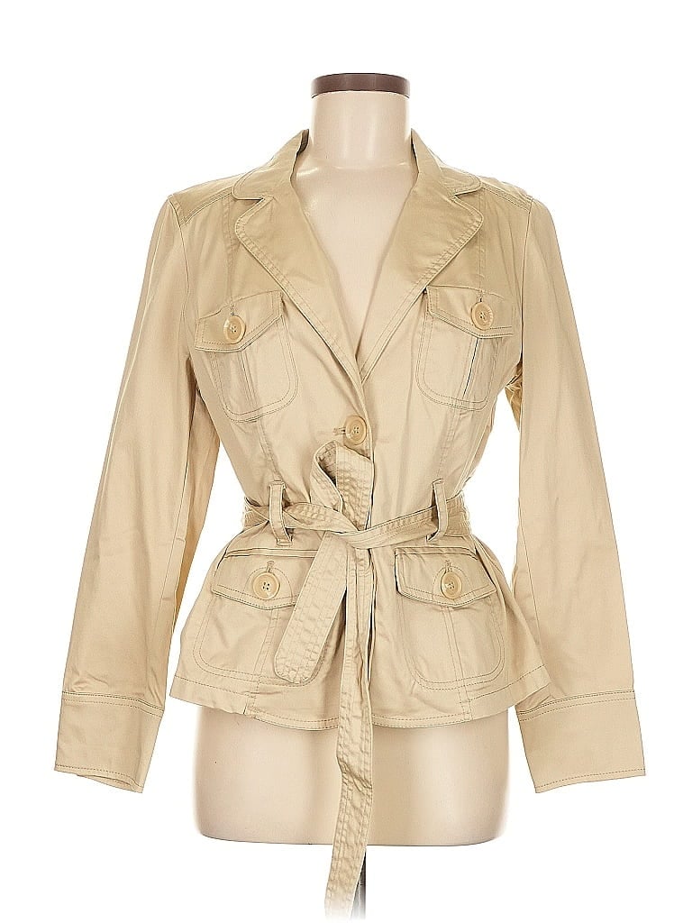 Pre-owned St. John's Bay Trenchcoat In Brown