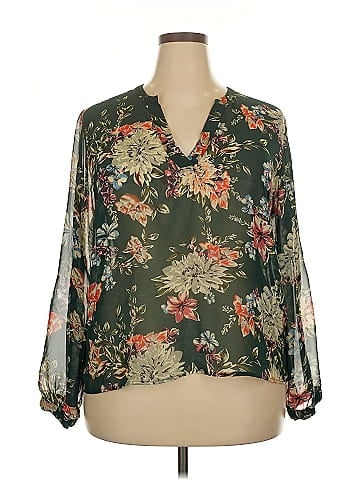 A New Day Long Sleeve Blouse (view 1)