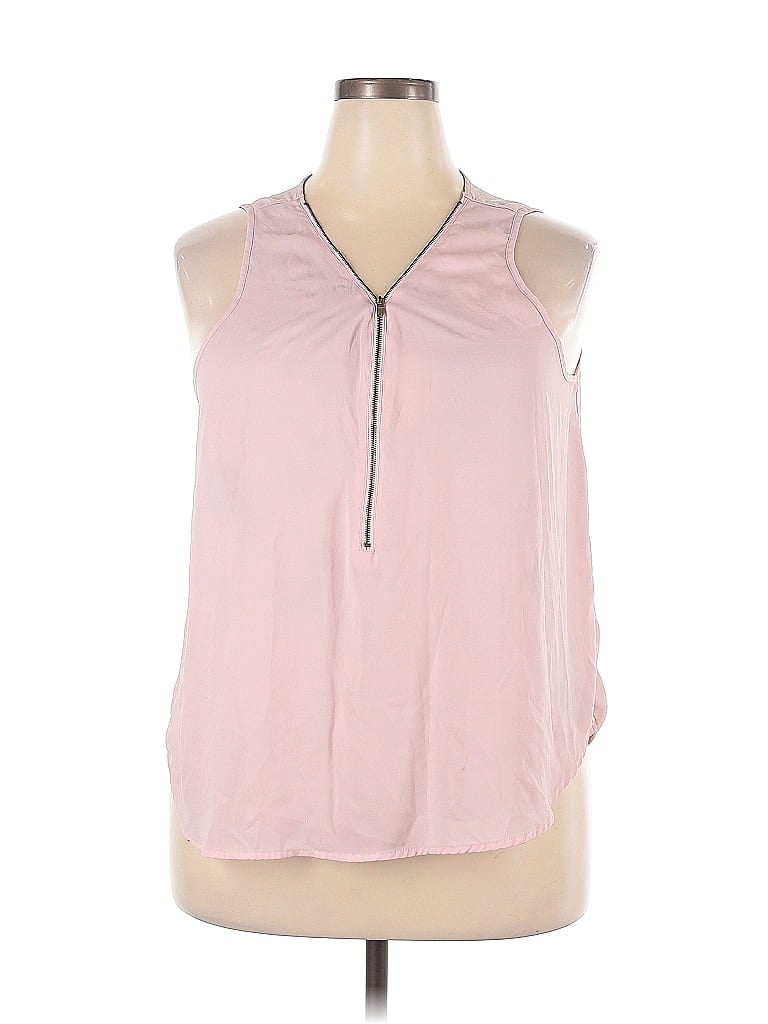 Ambiance Pink Sleeveless Blouse Size 2X - photo 1