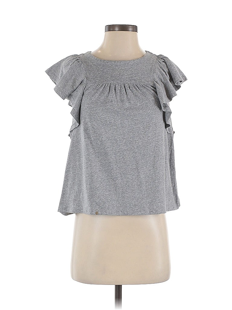 Pre-owned Ann Taylor Loft Sleeveless T-shirt In Gray