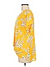 West Kei 100% Polyester Yellow Short Sleeve Blouse Size M - photo 4