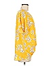 West Kei 100% Polyester Yellow Short Sleeve Blouse Size M - photo 3