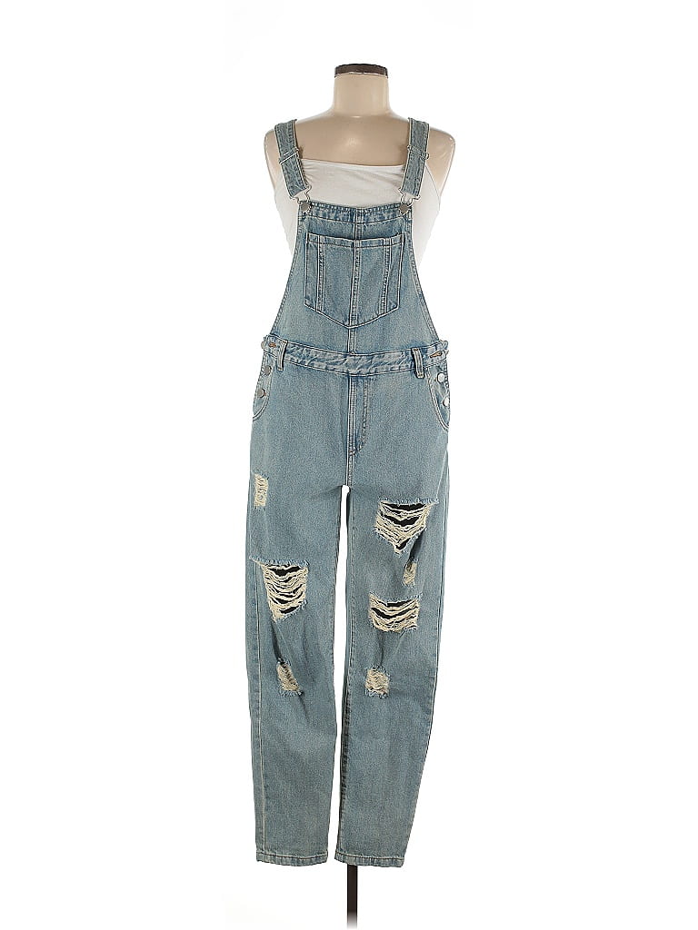 12th Tribe 100% Cotton Blue Overalls Size M - photo 1