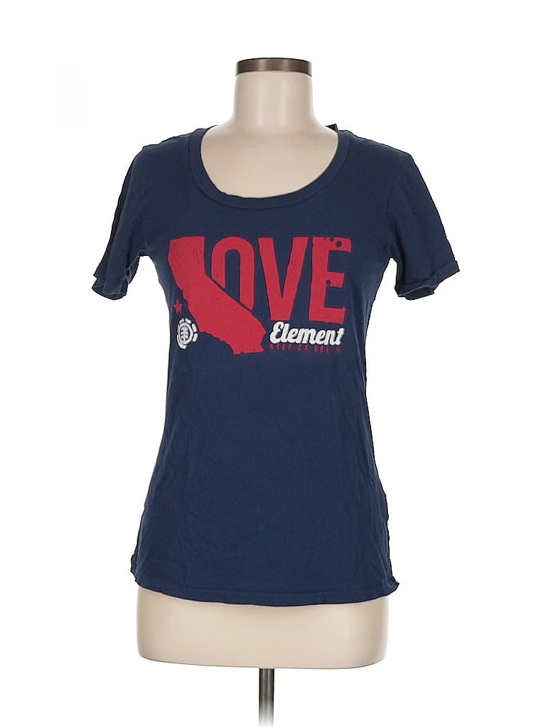 Pre-owned Element Short Sleeve T-shirt In Blue