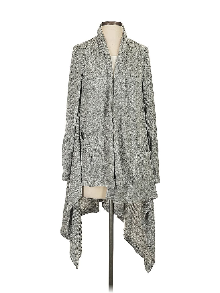 LOGO by Lori Goldstein Gray Cardigan Size XS - photo 1