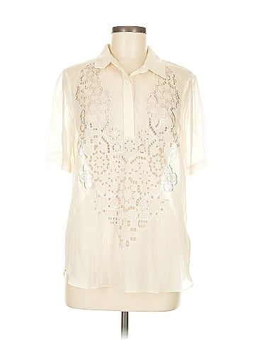 Rebecca Taylor Short Sleeve Silk Top (view 1)