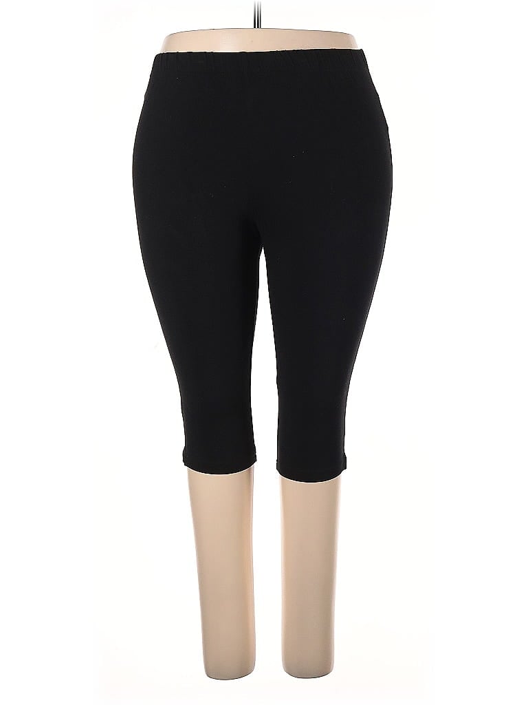 Roaman's Black Active Pants Size 22 - photo 1