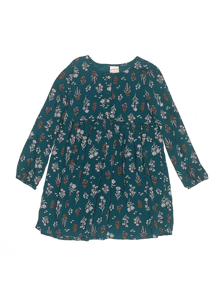 Jumping Beans 100% Rayon Teal Dress Size 7 (big kids) - photo 1