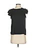 Who What Wear 100% Polyester Black Short Sleeve Top Size XS - photo 1