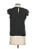 Who What Wear 100% Polyester Black Short Sleeve Top Size XS - photo 2