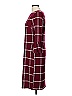 Liz Claiborne Career Plaid Burgundy Casual Dress Size M - photo 5