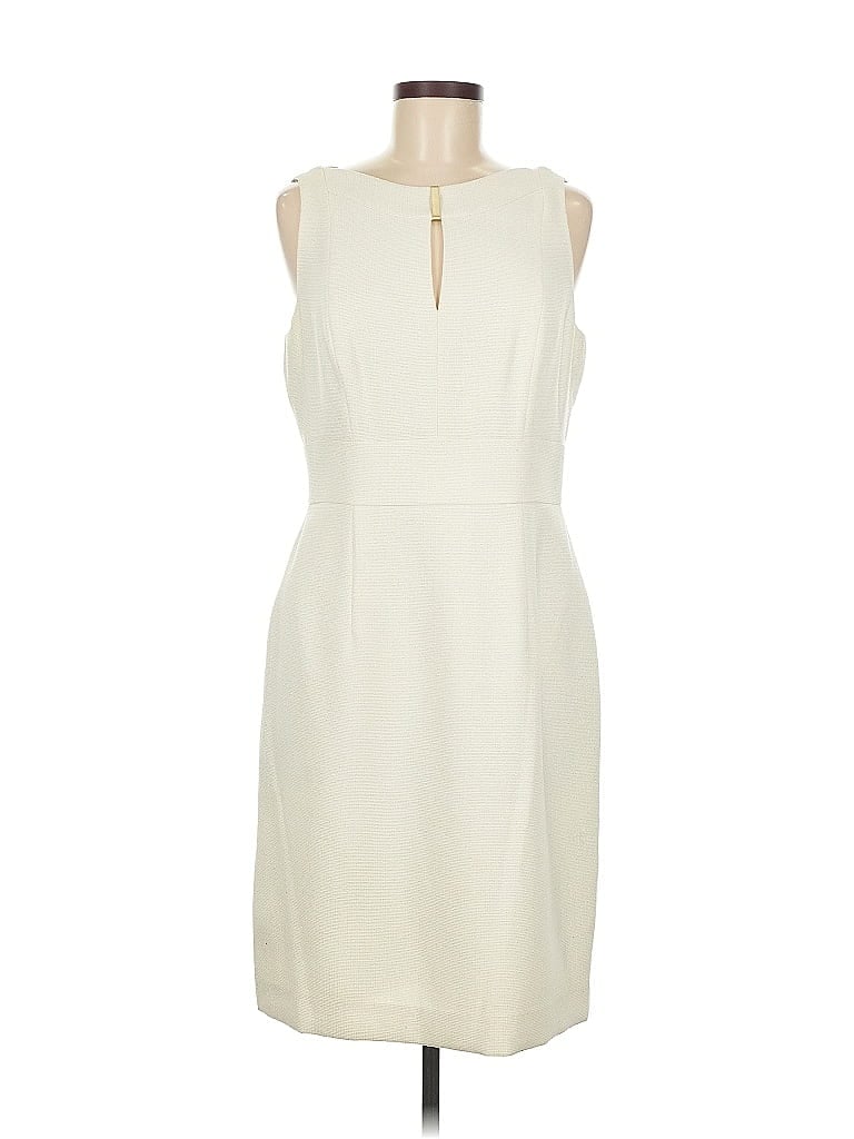 Pre-owned Tahari By Asl Casual Dress In White