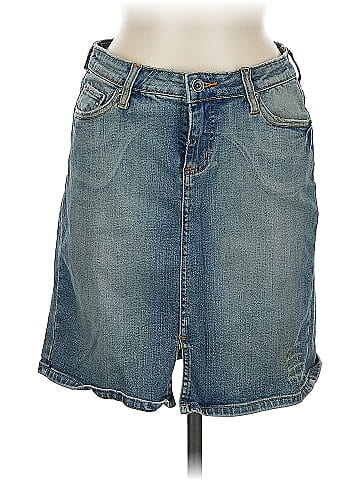 Anchor Blue Denim Skirt (view 1)