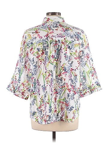 Chico's 3/4 Sleeve Button-Down Shirt (view 2)