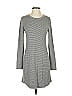 Lou & Grey Solid Gray Casual Dress Size S - photo 1