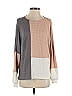 BKE Color Block Tan Pullover Sweater Size S - photo 1