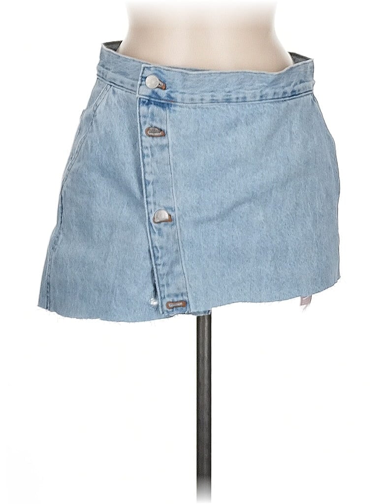 Pre-owned Madewell Denim Skirt In Blue