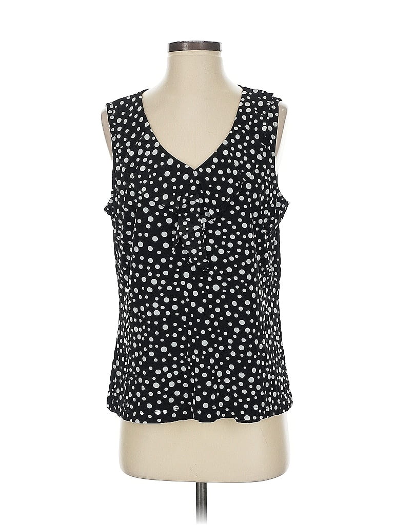 Pre-owned Chico's Sleeveless Blouse In Black