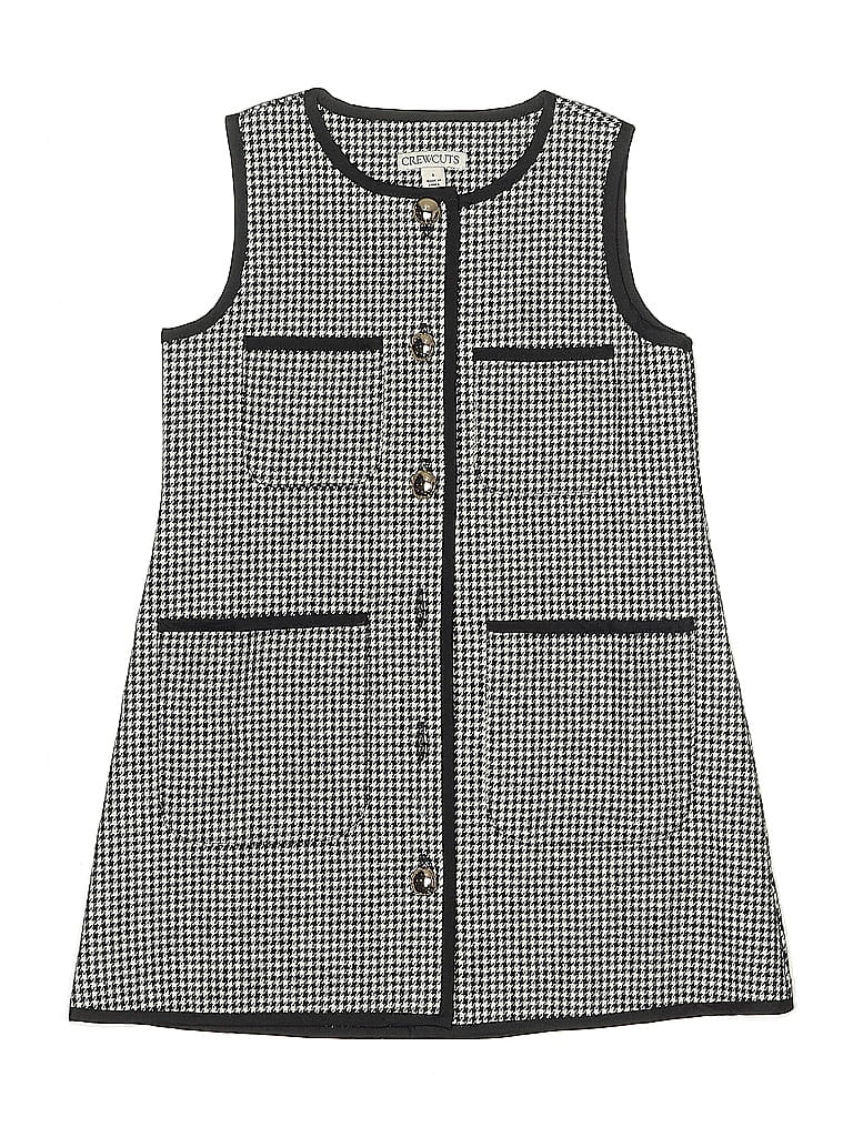 Crewcuts 100% Cotton Houndstooth Black Dress Size S (big kids) - photo 1