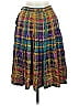 Carlisle 100% Silk Plaid Purple Silk Skirt Size 8 - photo 2