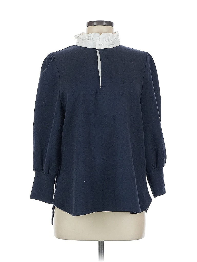 Pomander Place Blue 3/4 Sleeve Blouse Size M - photo 1