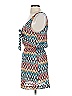 Becca 100% Polyester Chevron-herringbone Teal Casual Dress Size S - photo 5