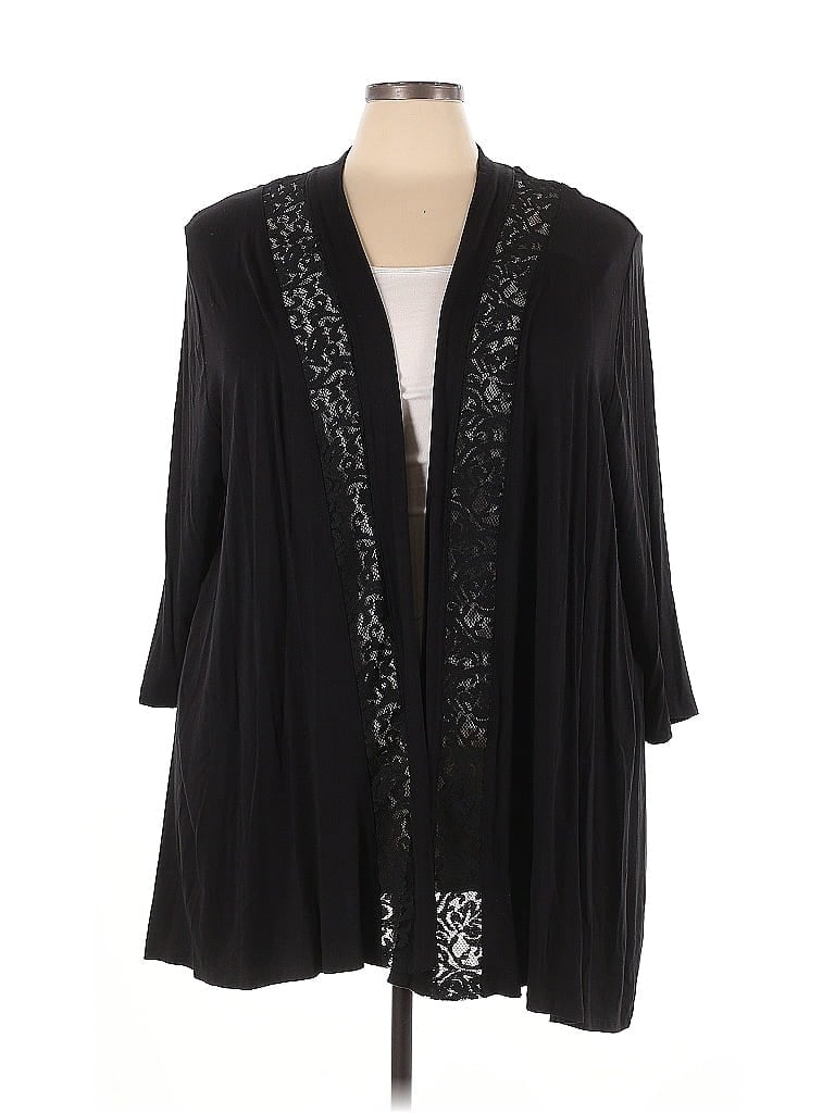 Catherines Black Cardigan Size 4X - photo 1