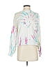 Saylor 100% Cotton Tie-dye White Sweatshirt Size S - photo 1