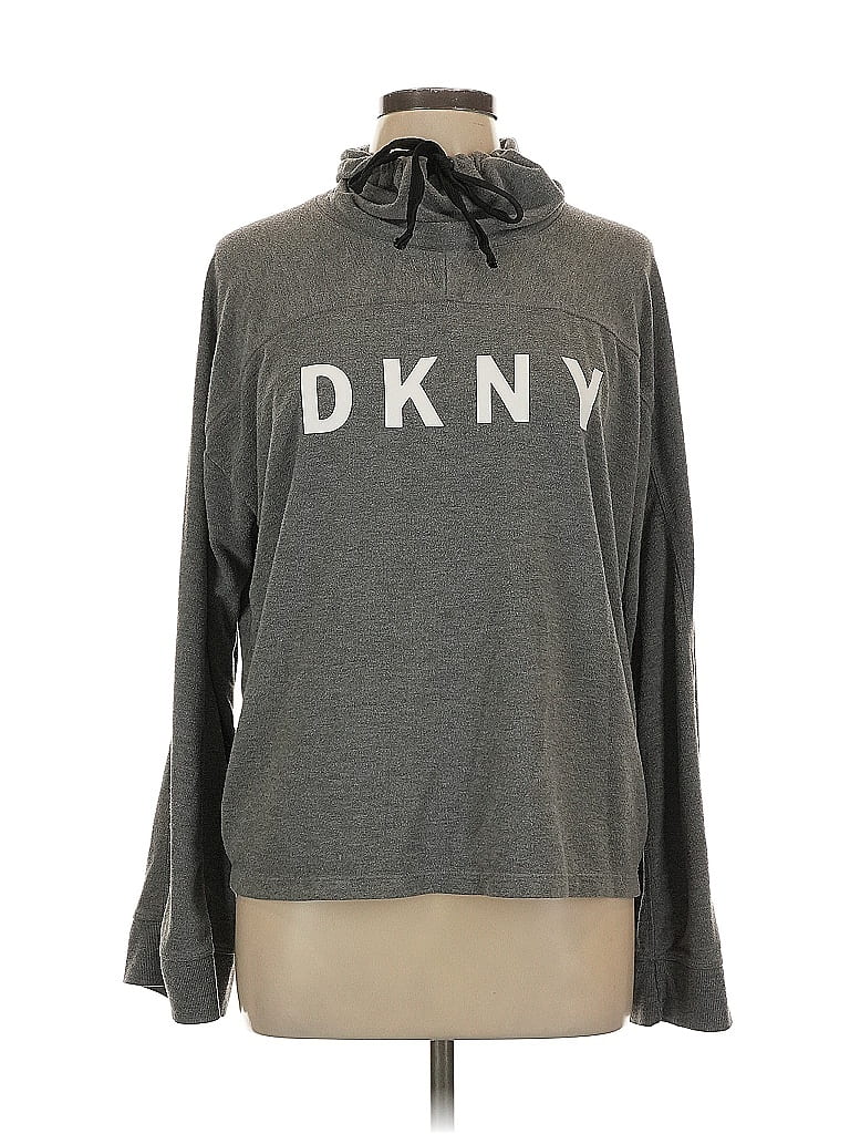 Pre-owned Dkny Sport Sweatshirt In Gray