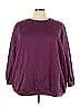 Roaman's Burgundy Sweatshirt Size 4X - photo 1