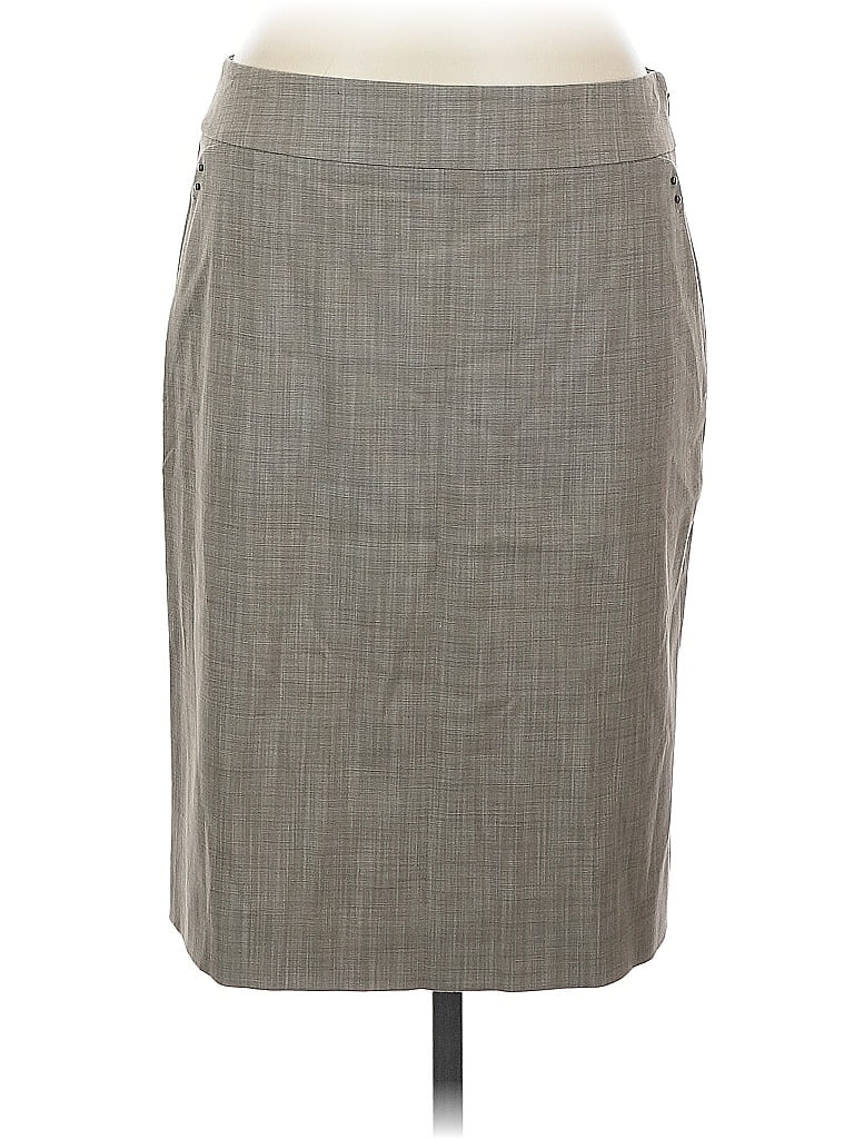 Pre-owned Classiques Entier Formal Skirt In Gray