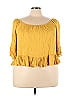 Ambiance 100% Rayon Yellow 3/4 Sleeve Blouse Size 3X - photo 1