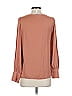 Naked Zebra 100% Polyester Tan Long Sleeve Blouse Size S - photo 2