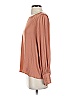 Naked Zebra 100% Polyester Tan Long Sleeve Blouse Size S - photo 5
