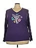 Life Is Good Purple 3/4 Sleeve T-Shirt Size 3X - photo 1