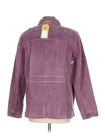 Denim Co Purple Suede Boxy Jacket (view 2)