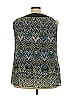 Avenue 100% Polyester Black Sleeveless Blouse Size 22 - photo 2