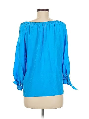 Trina Turk 3/4 Sleeve Silk Top (view 2)