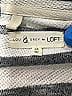 Lou & Grey for LOFT Stripes Silver Short Sleeve Top Size M - photo 7