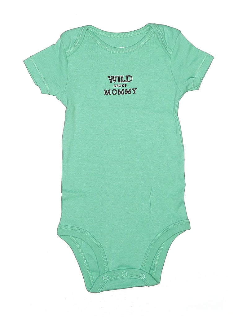Pre-owned Carter's Babies' Short Sleeve T-shirt In Green