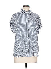 Cosmic Blue Love Short Sleeve Blouse