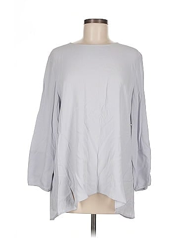 Eileen Fisher Long Sleeve Silk Top (view 1)