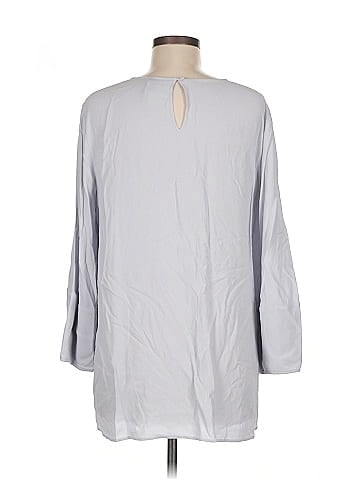 Eileen Fisher Long Sleeve Silk Top (view 2)