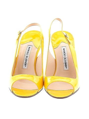 Manolo Blahnik Patent Slingback Heels (view 2)